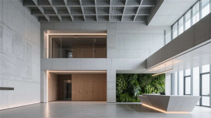 柔性动线融合自然光影——合肥智能制造产业6000平厂房装修设计